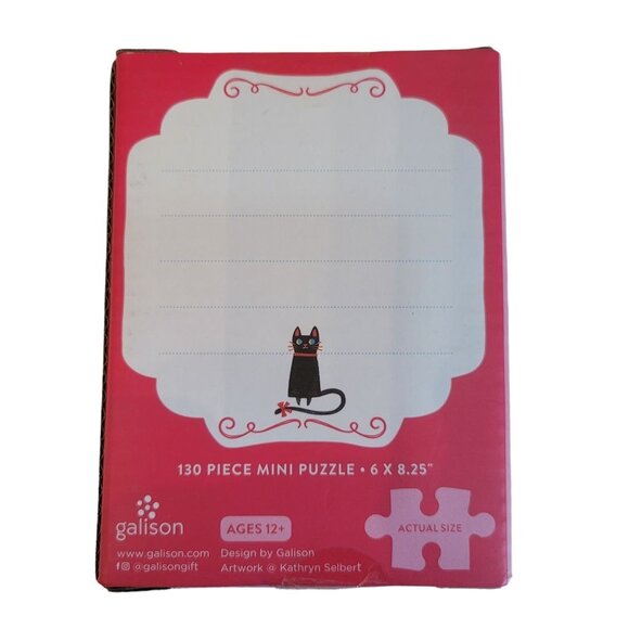 Mini Cat Puzzle Wreath Christmas Holidays Oh So Merry 130 Pieces New in‎ Box - Picture 2 of 6